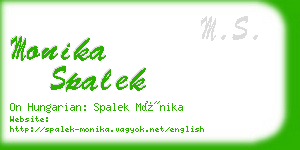 monika spalek business card